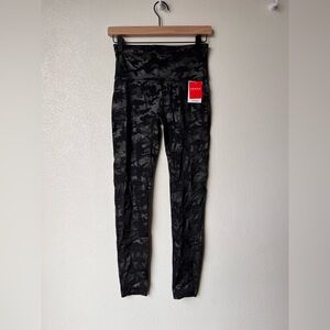 NWT Spanx Faux Leather Camo Leggings Medium